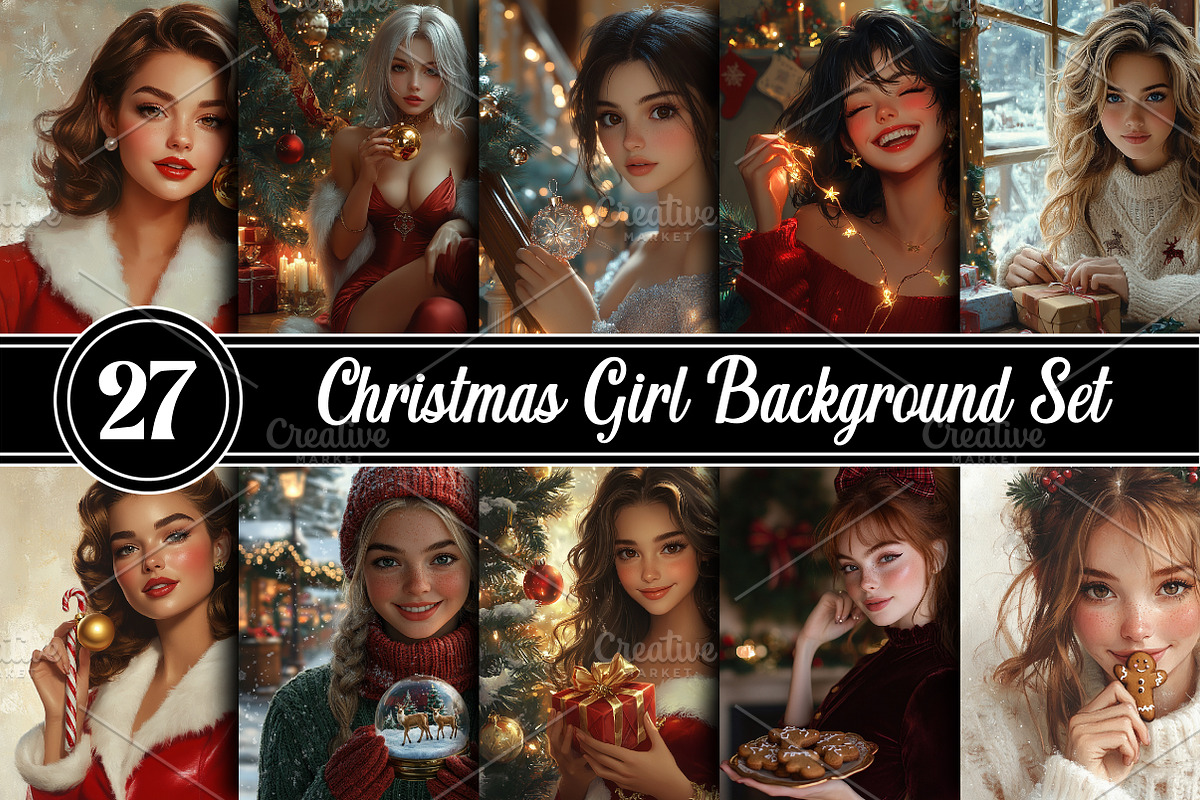 Christmas Girl Background, a Photo by RobertsArt (Photo 1 of 5)