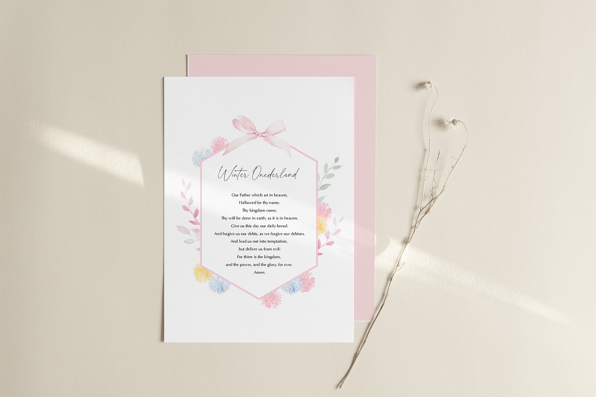 Watercolor clipart-Winter Onederland, an Illustration by Beigetime (Photo 2 of 8)