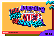 Walanor - Vintage Retro Pop Fonts, a Font by Konstantine Studio (Thumbnail 7 of 12)