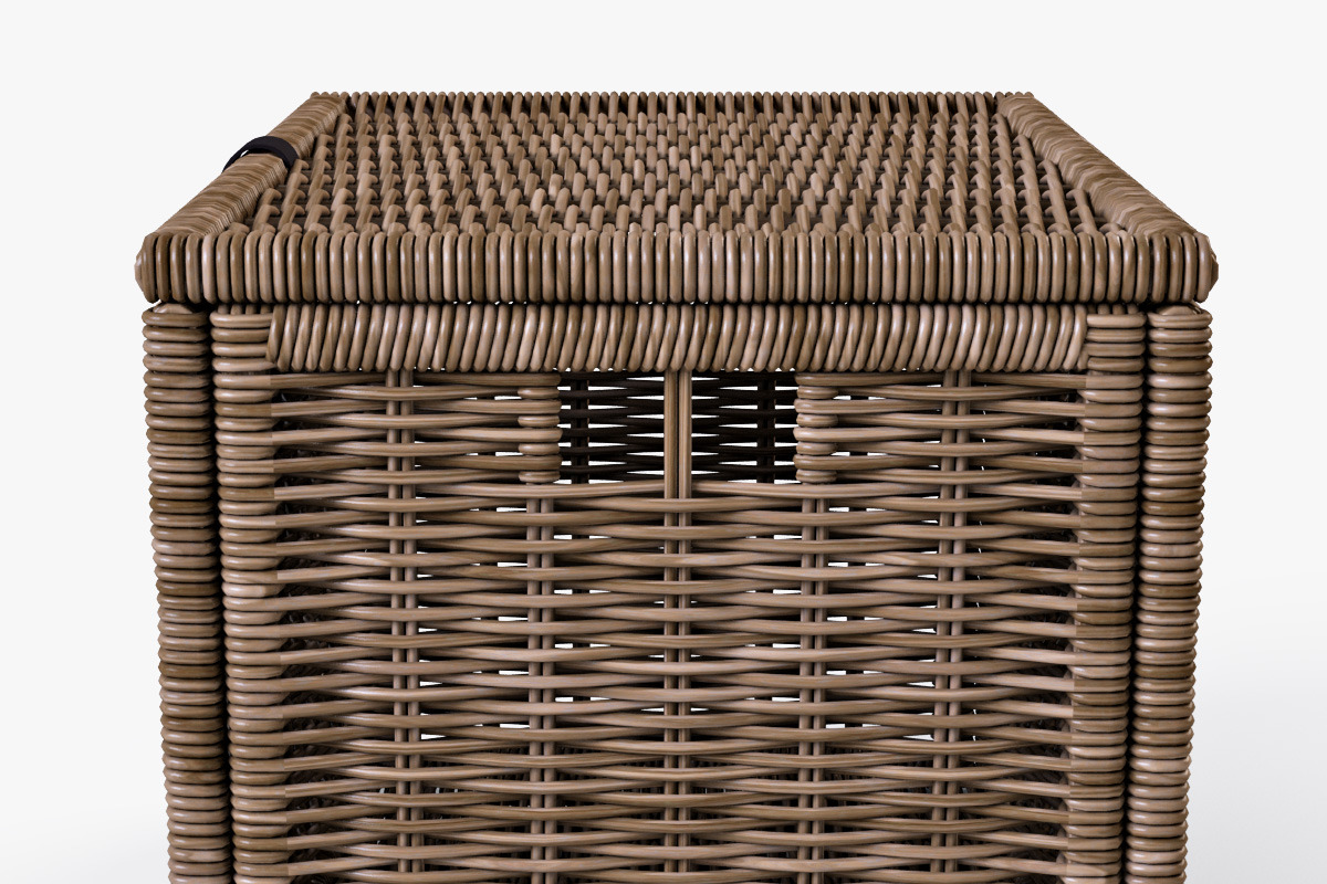 Wicker Rattan Chest Ikea Byholma, an Object 3D Model by Markelos (Photo 4 of 10)
