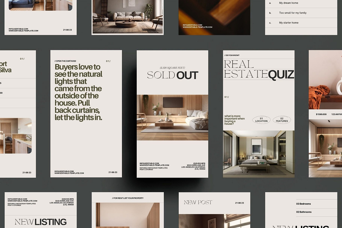 Real Estate Instagram Post + Story, a Social Media Template by Prapti Design (Photo 3 of 12)