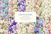 Vintage Botanicals Floral Patterns, a Pattern Graphic by Olya Creative (Thumbnail 1 of 18)