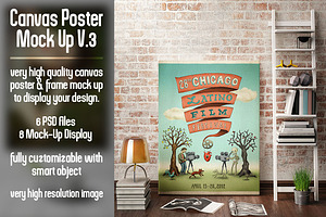 Canvas Poster Mock Up V3