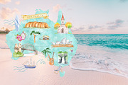 Watercolor Map Creator Wedding, an Illustration by Kaya Fonts (Thumbnail 20 of 23)