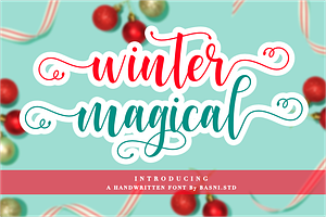 Winter Magical A Modern Calligraphy