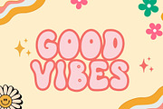 Groovy Baby is retro groovy font, a Handwritten Font by Brown Cupple (Thumbnail 2 of 8)