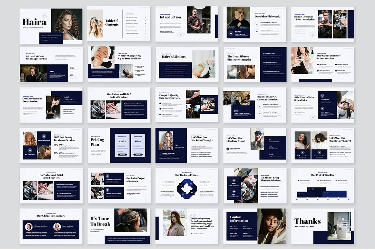 Beauty Salon Powerpoint Templates, a Presentation Template by Fit-tee (Photo 10 of 10)