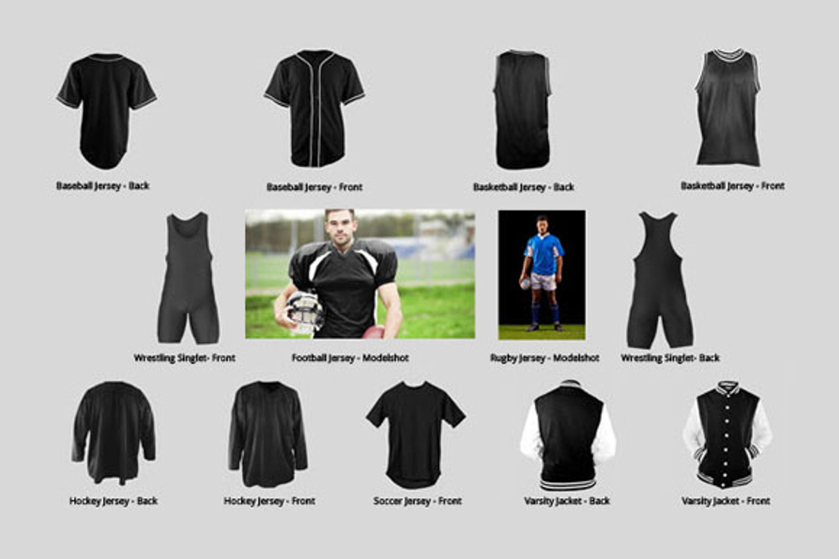 Sports Jersey Mockup Template Pack, a Hoody Mockup by Go Media's