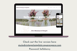 Squarespace 7.1 Website Template 1