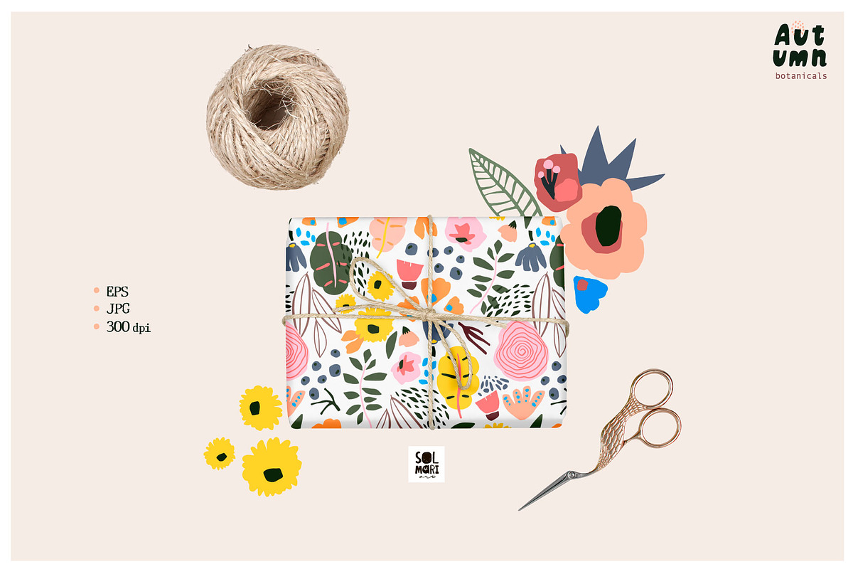 Autumn botanicals collection, a Pattern Graphic by solmariart (Photo 5 of 7)