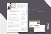 Easy-to-Edit Resume: Interior Design, a Resume Template by MotoCMS (Thumbnail 1 of 2)