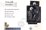 The Midnight Gilt Tarot Cards, a Decorative Illustration by ThatsDesignArt (Thumbnail 2 of 10)