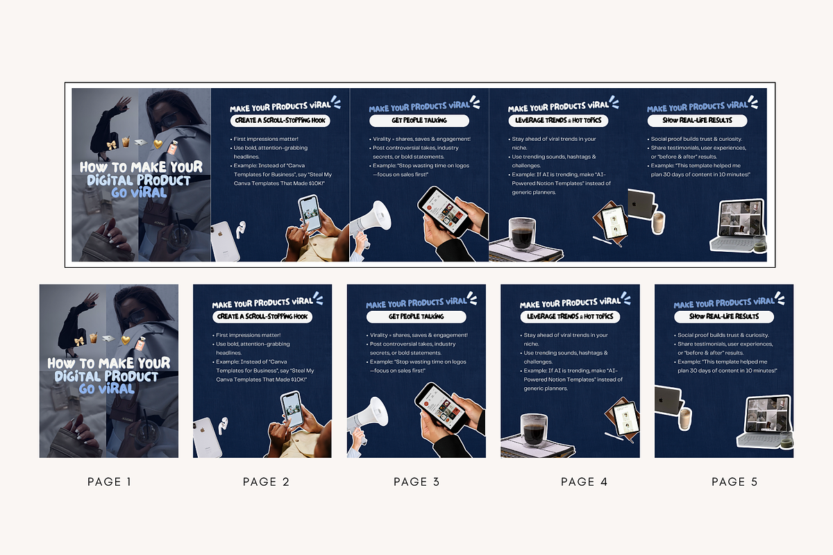 Instagram Carousel Post Templates preview 4