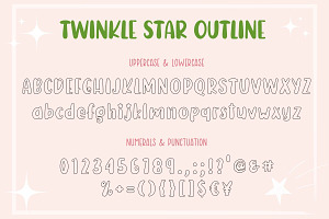 Twinkle Star Display Font