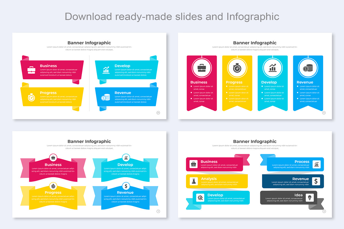 Banner Infographics Google Slide, a Templates & Theme by Mighty-Slide (Photo 4 of 7)