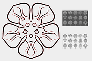 Abstract flowers, a Brush Add-On by outlinez (Thumbnail 4 of 4)