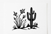 60 Desert Cactus Floral Silhouette, a Seasonal Illustration by Amazin_art (Thumbnail 14 of 34)