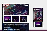 DJ & Disco Website Template, a Wix Template by Kitteeh (Thumbnail 3 of 21)