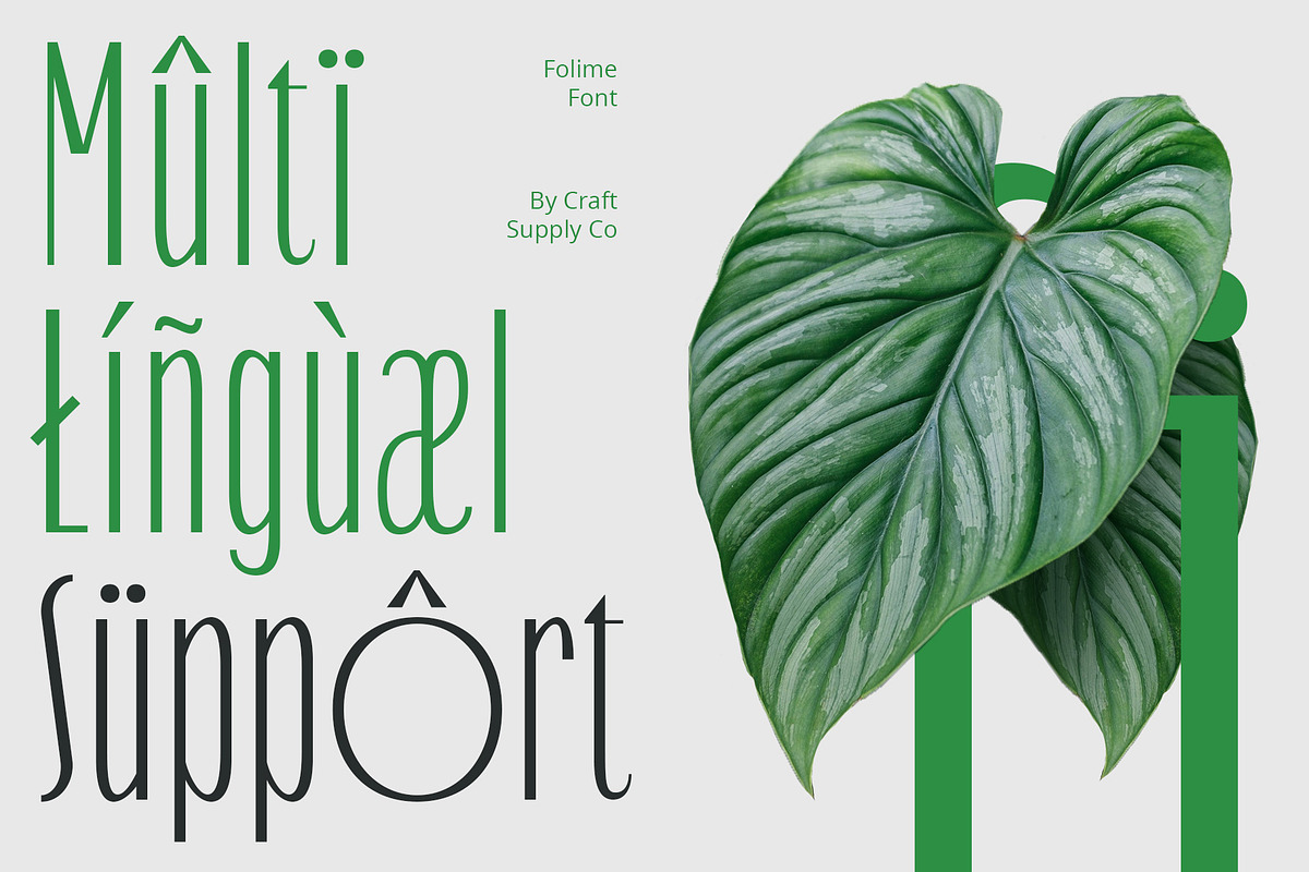 Folime – Condensed Sans Serif, a Sans Serif Font by Craft Supply Co. (Photo 5 of 8)
