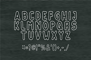 Snow Cartoon - Playful Outline Font, a Handwritten Font by KiddoGlyphs Studio (Thumbnail 5 of 5)