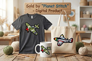 Crochet Airplane Clipart Bundle, an Object Illustration by Atelier Nocturne Graphic (Thumbnail 4 of 5)