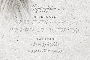 Signastia Monoline Signature Font