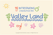 Valley Land | Handwritten Font, a Handwritten Font by Moribuz Studio (Thumbnail 1 of 4)