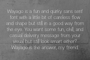 Wayago - Quirky Fun Fonts, a Handwritten Font by Konstantine Studio (Thumbnail 4 of 5)