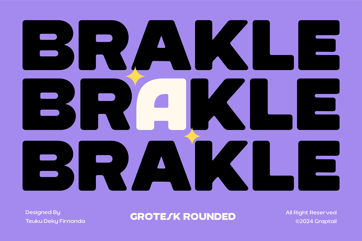Brakle - Grotesk Rounded, a Sans Serif Font by Graptail (Photo 1 of 21)