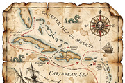 Old Maps Scrapbook Paper Printable, a Decorative Illustration by Image for Sale (Thumbnail 3 of 4)