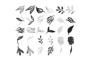 Procreate Foliage Stamp Brushes