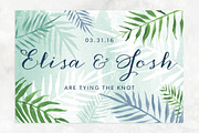 Tropical Palms Save the Date, an Invitation Template by Two if by Sea Studios (Thumbnail 2 of 3)