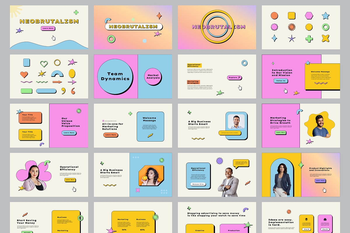 Neobrutalism Animated Template, a Presentation Template by Abert (Photo 5 of 11)