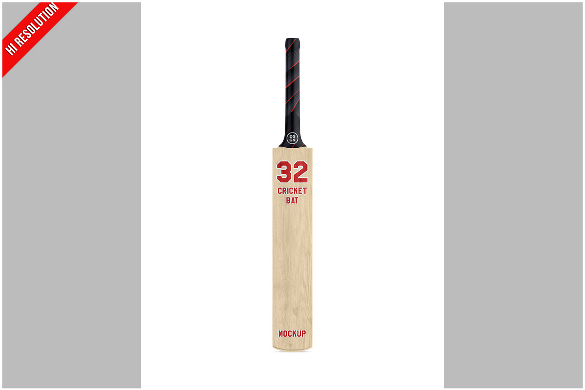 Cricket Bat Mockup, a Product Mockup by Bruno's Shop (Photo 1 of 3)