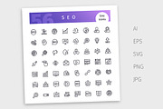 SEO Line Icons Set, an Outline Icon by Voysla's Shop (Thumbnail 4 of 4)