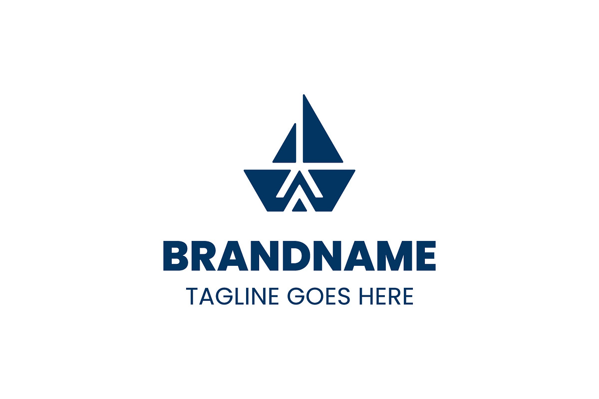 Letter W Sailing Ship Logo, a Branding & Logo Template by Pray Art Design Studio
