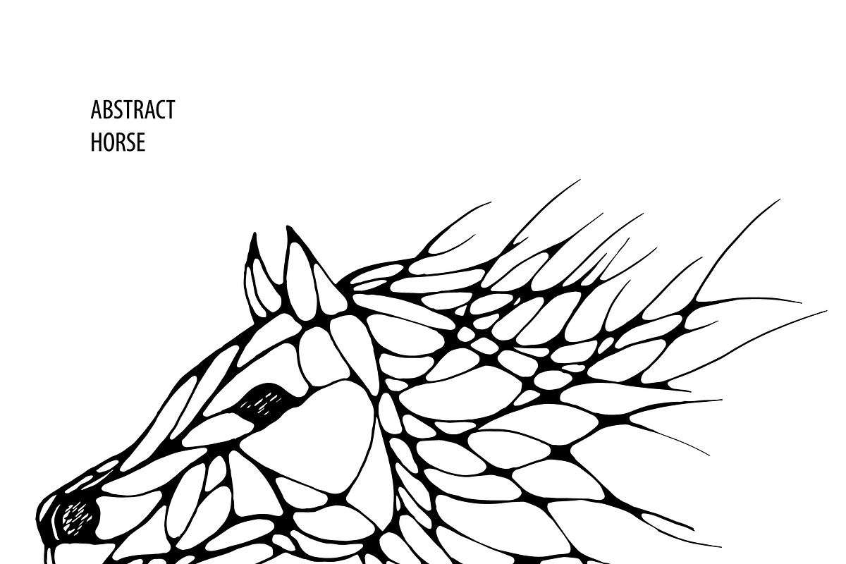 horse, an Illustration by Danya
