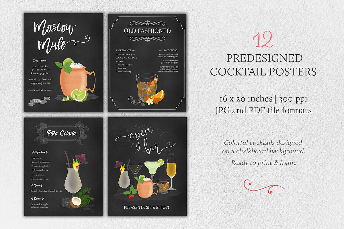 Cocktail Illustrations & Posters, a Food Illustration by Maggie Stilwell Design (Photo 4 of 10)