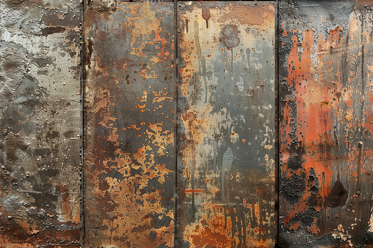 Distressed Metal Digital Papers, a Background Graphic by BonaDesigns (Photo 4 of 5)