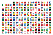 Rounded Flags (230 Flags), an Education Illustration by alpercakici (Thumbnail 3 of 4)