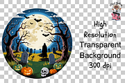 Spooky Halloween Night PNG Bundle, a Graphic by Clipart Bloom (Thumbnail 9 of 11)