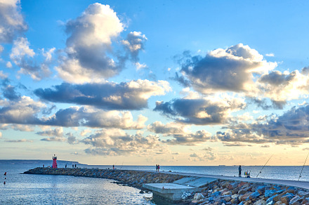 An autumn morning at the lighthouse