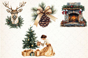 Rustic Winter Christmas Clipart, an Illustration by Libby Wishes (Thumbnail 3 of 6)