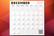 Monthly Planner 2019, a Stationery Template by AntartStock (Thumbnail 2 of 4)