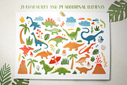 Cute Dinosaurs clipart bundle, an Illustration by ann_etc (Thumbnail 2 of 9)