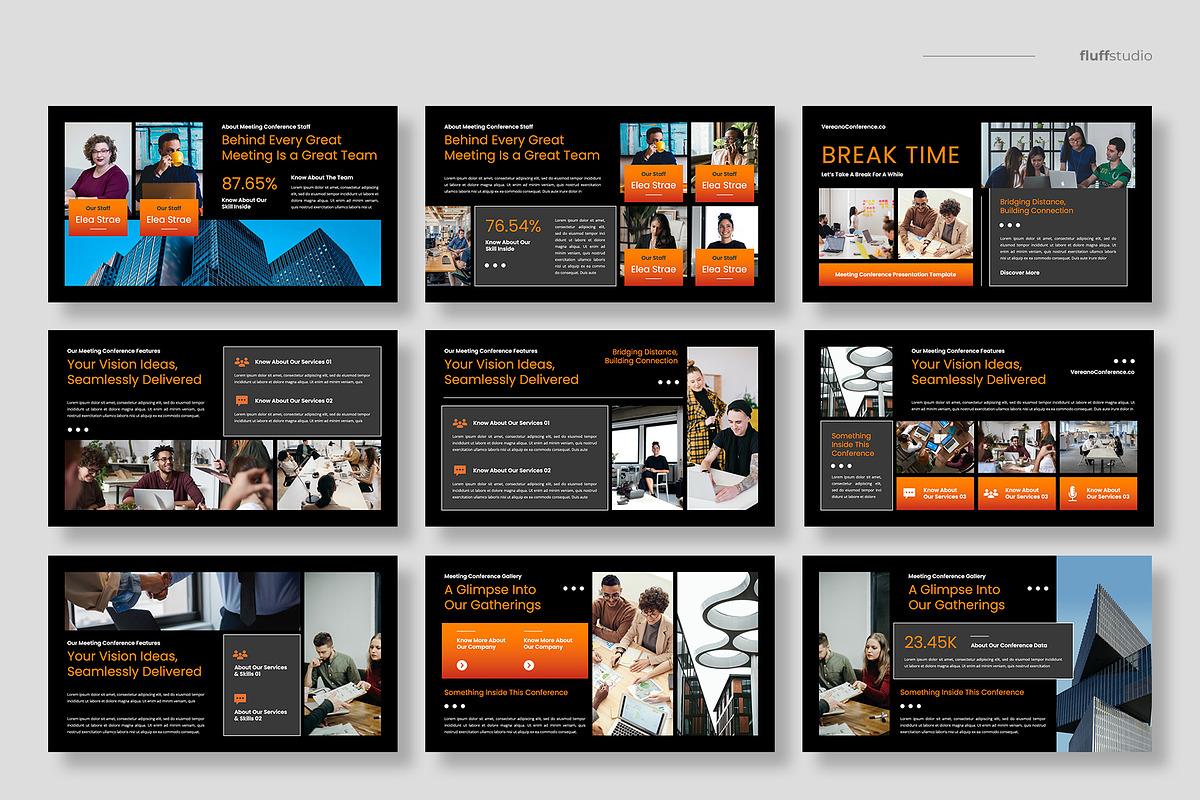 Conference Keynote Template, a Presentation Template by fluffstudio (Photo 3 of 4)