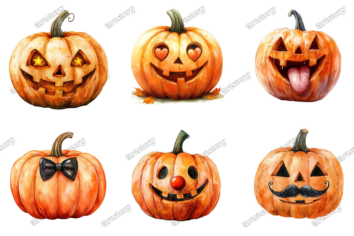 Funny Halloween Pumpkin PNG, an Illustration by designcity5 (Photo 3 of 5)