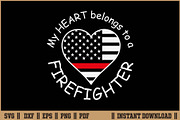 My Heart Belongs To A Firefighter, an Illustration by Handy Arts Studio (Thumbnail 1 of 3)