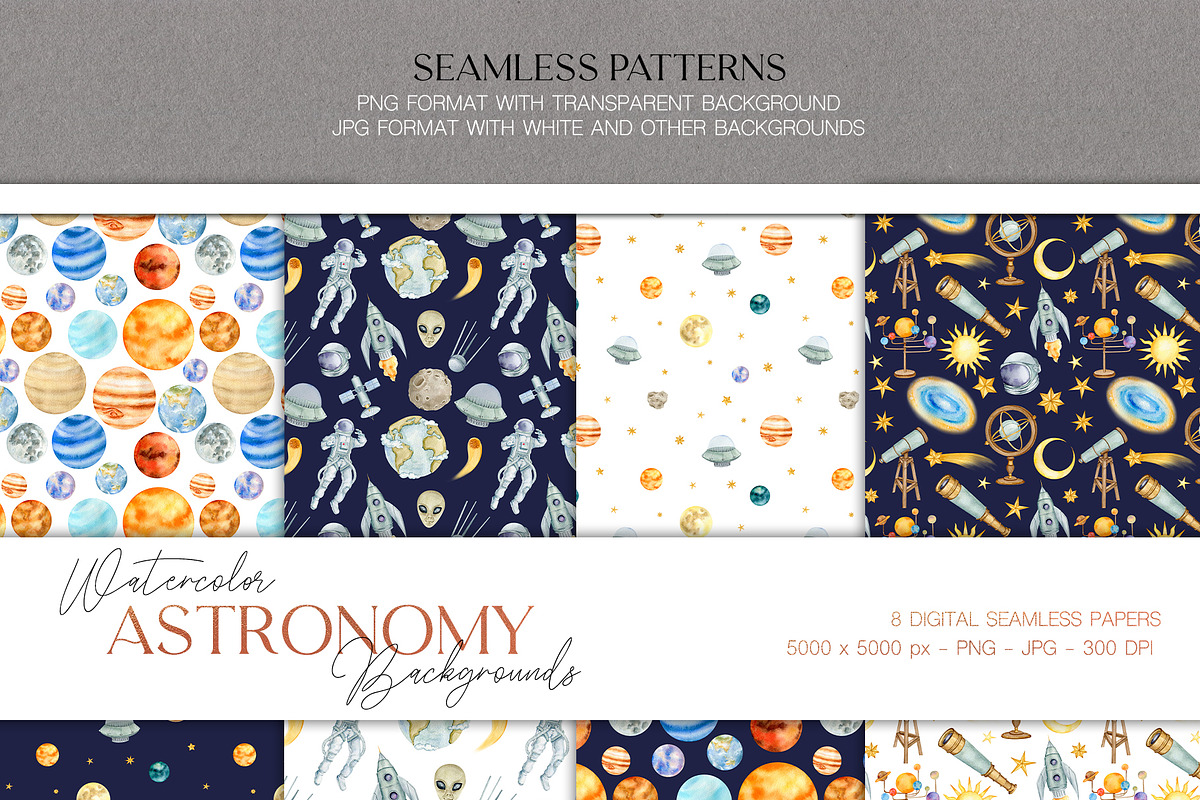 Astronomy watercolor collection, an Illustration by CrystalinaShop (Photo 10 of 10)
