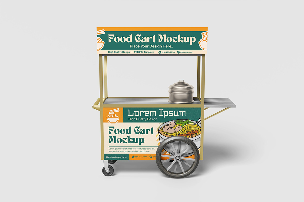 Street Food Cart Mockup, a Product Mockup by bimockup (Photo 2 of 6)